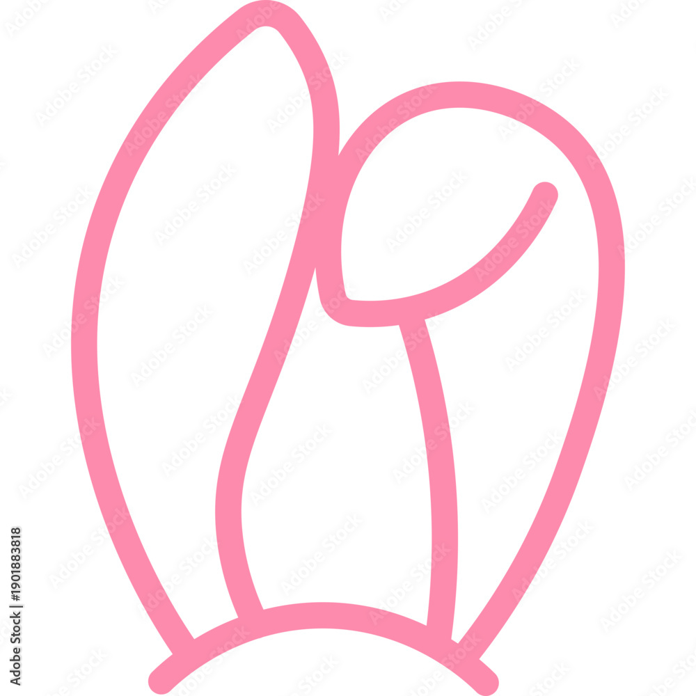 Fototapeta premium Easter Bunny Ears Illustration