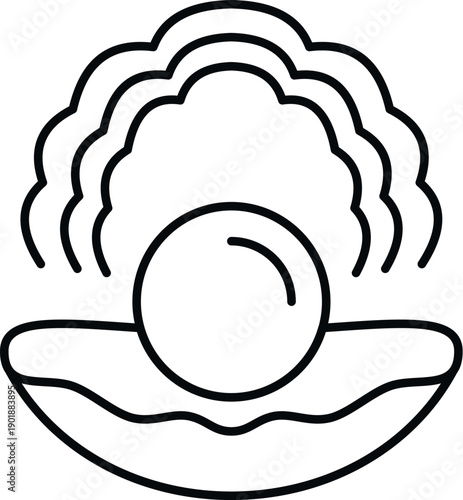 Pearl sitting in an open oyster shell illustrating treasure