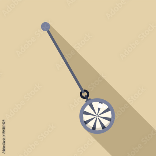 Hypnotic pendulum swinging, symbolizing hypnosis and mental influence for psychological themes