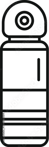 Deodorant spray bottle icon for personal hygiene product packaging design