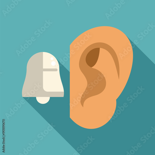 Human ear feeling a ringing sound, representing tinnitus or hearing problems
