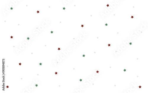 Colorful Star Pattern on Clean Background