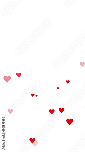 Romantic red heart particles floating toward viewer on black background for Valentine's Day, hearts particles animation.
valentines day hearts neon lights and glitter stars trail animation,