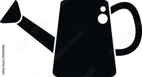 Watering can with handle and spout for plant care and gardening