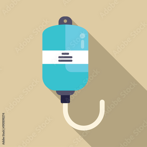 Iv drip bag representing medical treatment and healthcare services