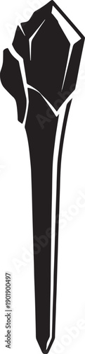 Black and white sketched of a whisk with a detailed handle and bristles kitchen tool cooking utensil