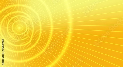 Wallpaper Mural Abstract Yellow Background with Spiral and Lines for Modern Design. Torontodigital.ca