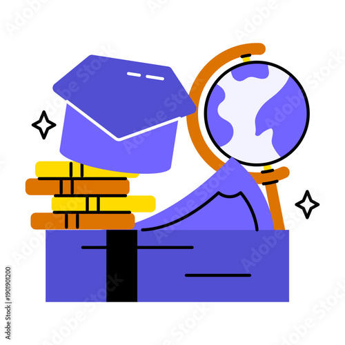business man with books and folders