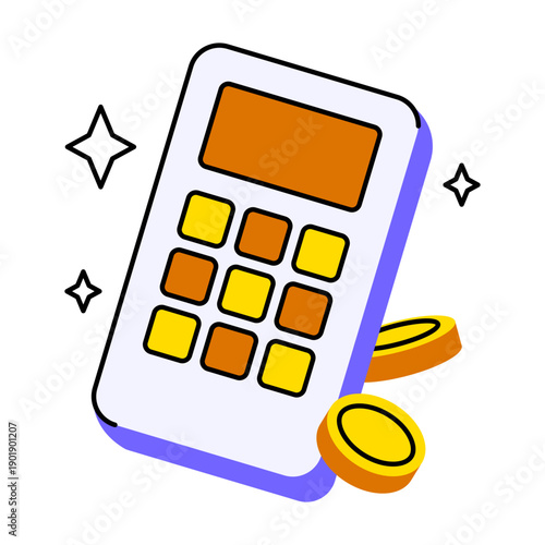 calculator icon set