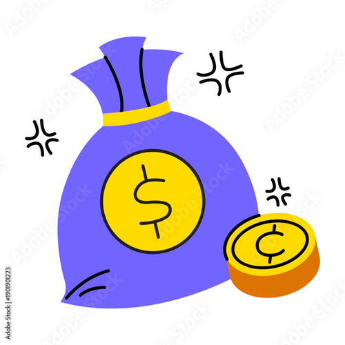 money bag with dollar symbol