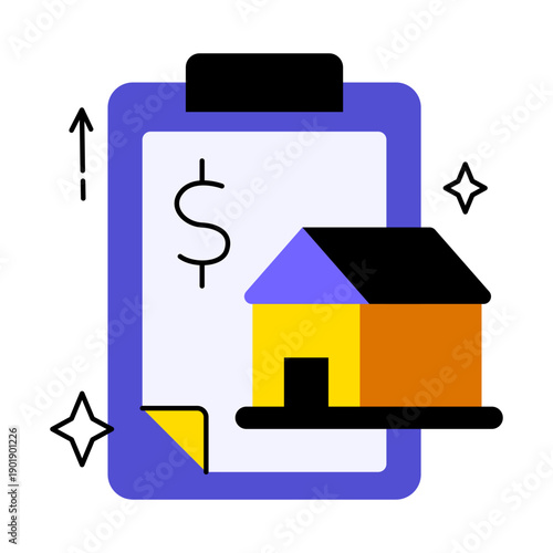 vector illustration of a icon with a house
