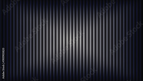 Subtle Blue Tinted White Vertical Lines with Central Glow on Dark Abstract Background