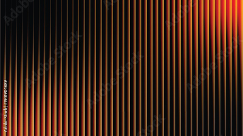 Warm Orange and Red Vertical Lines Gradient on Dark Background - Abstract Modern Design