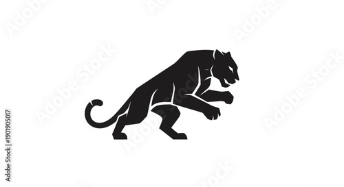 Black panther silhouette design