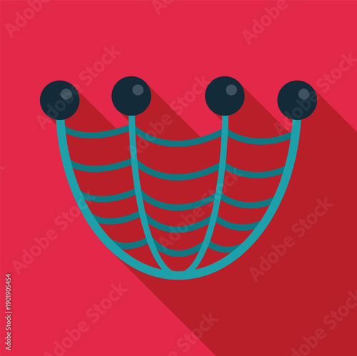 Climbing net icon representing children's outdoor recreation and active play