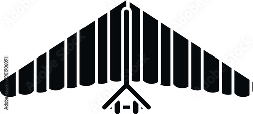Hang glider icon representing extreme air sport activity