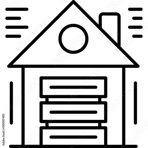 Data Warehouse Icon Vector Element