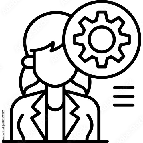 Executive Icon Vector Element