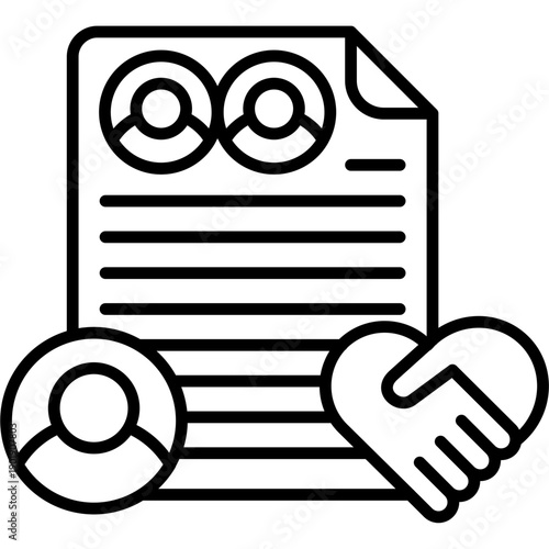 Mediator Icon Vector Element