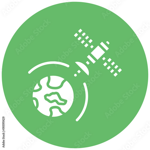 Satellite Earth Icon
