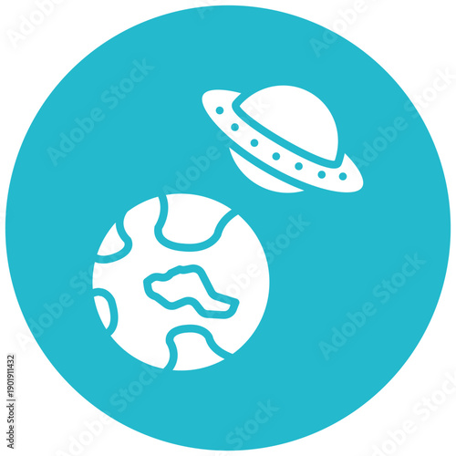 UFO Earth Icon