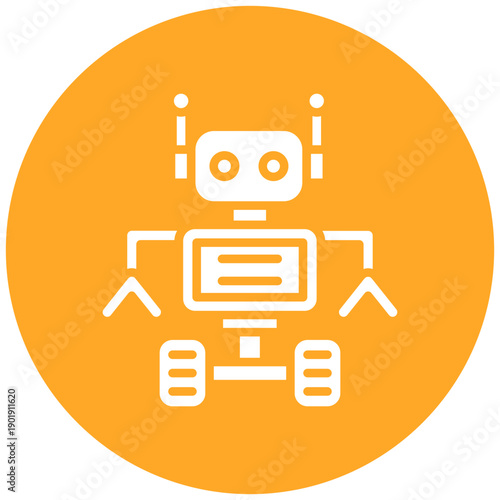 Space Robot Icon
