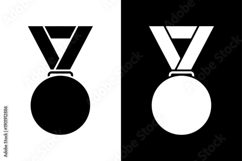 Award Ribbon Rosette Icon. Flat Style Quality Seal Guarantee Badge Vector for Web and App UI