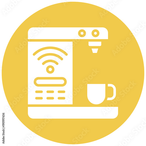 Smart Coffee Machine Icon