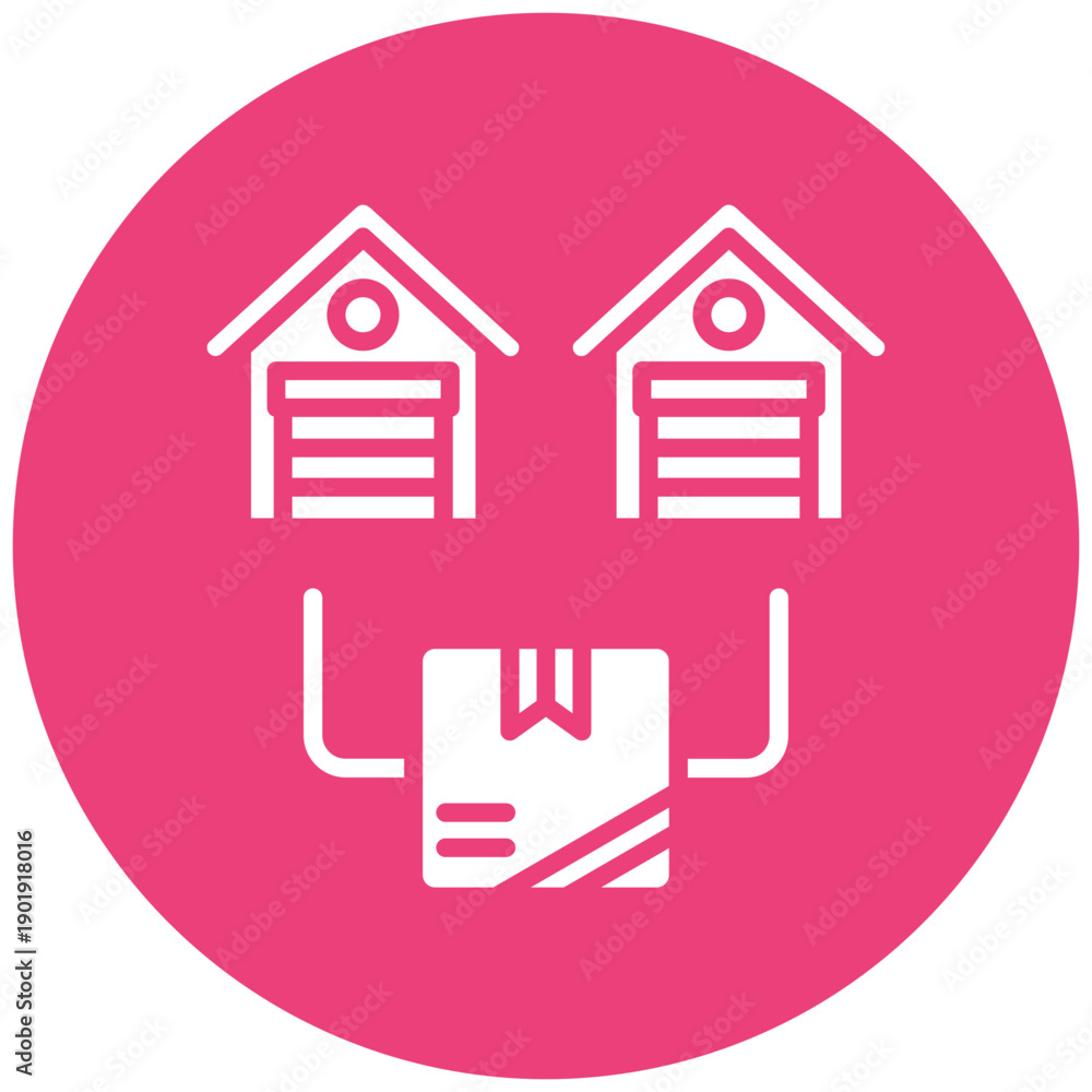 Obraz premium Parcels Distribution Icon