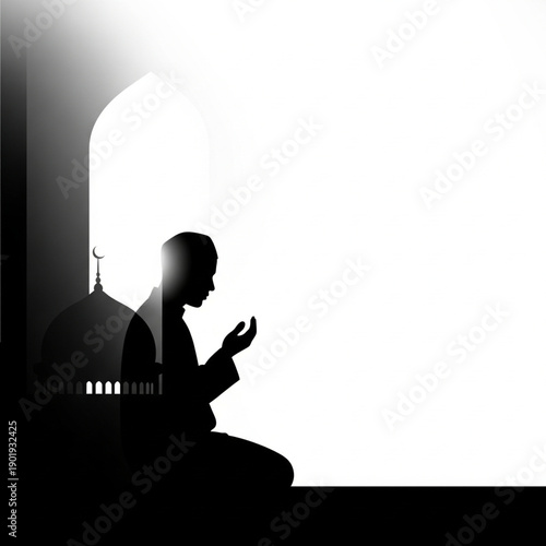 Silhouette of the Prayer