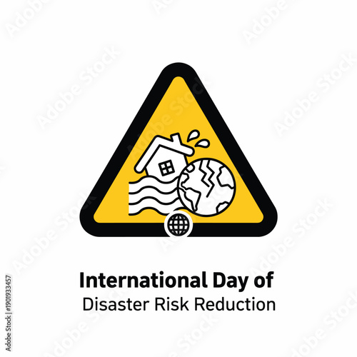 Graphic illustration for disaster risk awareness
