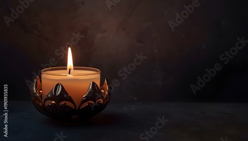 Luxury Decorative Candle with Soft Ambient Light