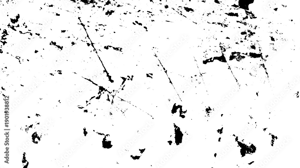 Fototapeta premium Black grunge scratch texture on white background.Abstract scratch marks on a white surface isolated on white background.