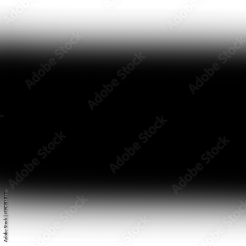 Obraz na plátně Black gradient background with soft white top and bottom edges, dark abstract te