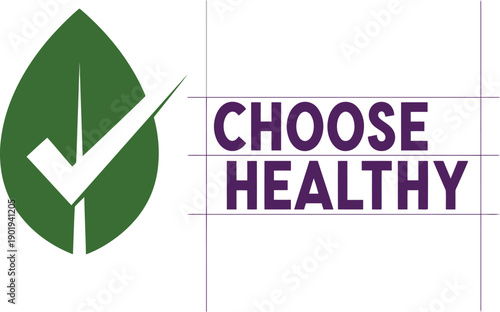 Choose Healthy Logo Design for World Health Day Campaigns and Wellness Promotions