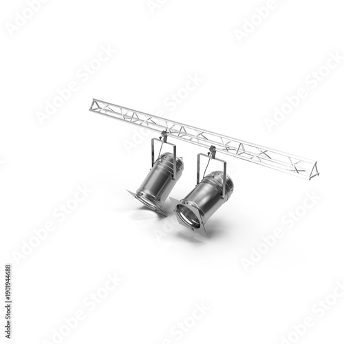 par64 spotlight stage light , isolated