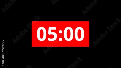 Digital count up timer displaying 10 seconds on a black background.Ideal for loadong screens and video Intros.4-digits 10 seconds digital clock count-up timer.