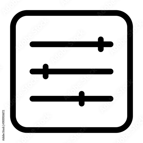 Interface Settings Sliders Vector Illustration