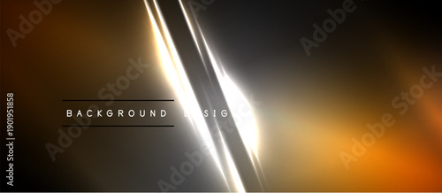 Abstract background features diagonal light streaks. Warm tones blend with cool grays, creating dynamic visual effect. Text reads background design.