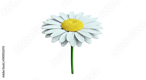 Wallpaper Mural Stylized Daisy Flower Torontodigital.ca