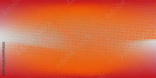 Red dot gradient pattern background. Isolated object on white background.