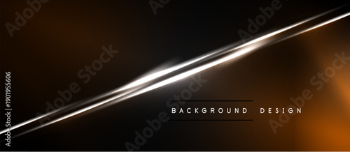 Dark background features bright diagonal line. Gradient effect creates warm, modern aesthetic. Text reads background design. Simple, elegant presentation.