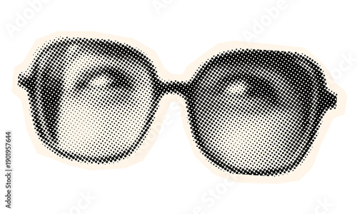 eyes halftone