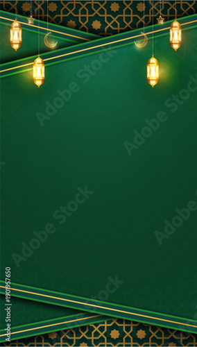 Arabic Luxury Background with Geometric pattern and Beautiful Ornament