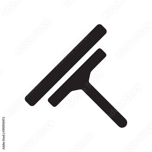 Glass scraper icon. Household industrial cleaner office
