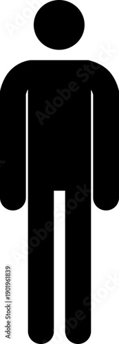 Single Person Icon – Universal Human Figure Symbol