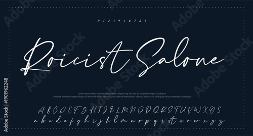 Font Handwritten Glossy Script Text Effect 