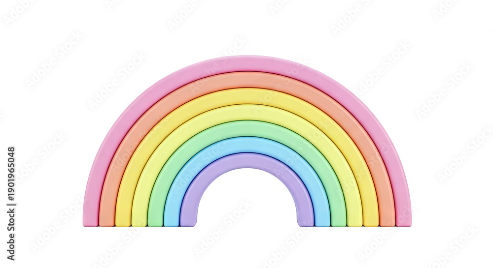 Obraz premium Pastel Rainbow Toy
