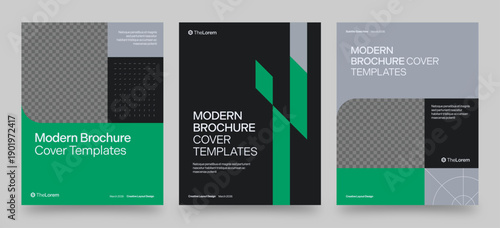 Modern Brochure Cover Template Design & Front Page Layout for Whitepaper Report & Company Profiles