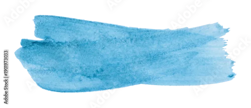 Panel kuchenny z motywem Light blue watercolor background. Artistic hand paint. Isolated on transparent background.